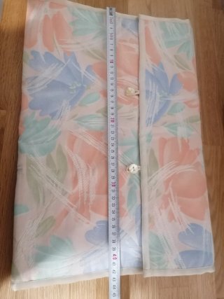 Neceser floral azul y rosa