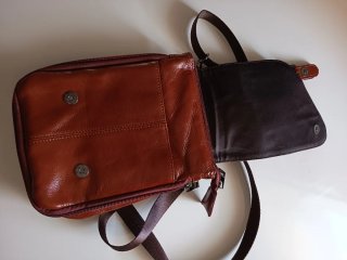 Bolso bandolera Hengwin marrón