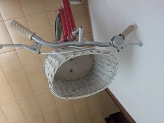 Bicicleta paseo vintage 26 Geace's roja con cesta