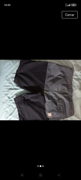 Shorts hombre negro y gris