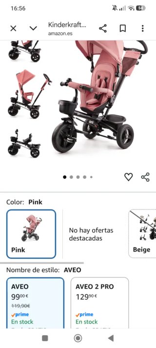 Triciclo evolutivo rosa