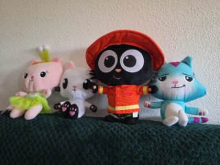 Juego 4 Peluches Gaby Gato