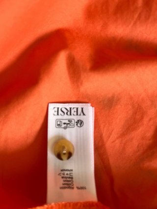 Vestido camisero Yerse naranja talla M