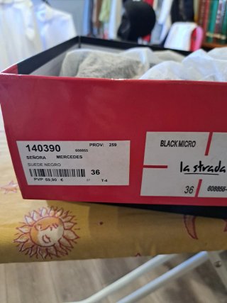 Merceditas tacón negro Talla 36