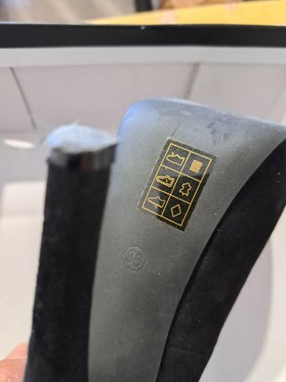 Merceditas tacón negro Talla 36