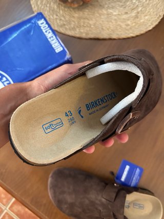 Zuecos Birkenstock Ante Marrón Chocolate Nuevos
