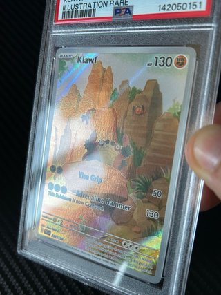 Carta Pokémon Klawf Illustrazione Rara PSA 9