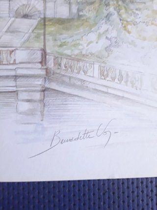 Set 4 Stampe Vintage Parigi Bernadette Voz