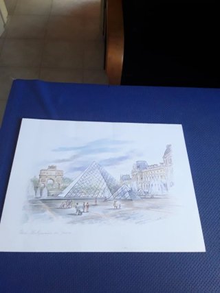 Set 4 Stampe Vintage Parigi Bernadette Voz
