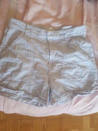 Shorts H&M rayas azules. Talla 38