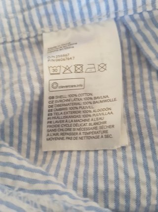 Shorts H&M rayas azules. Talla 38