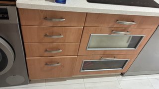 Cocina modular madera y metal