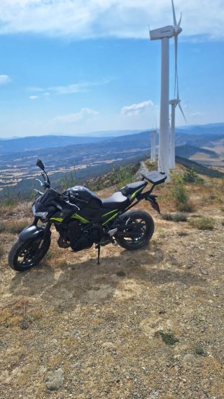 Kawasaki Z900 Negra y Verde
