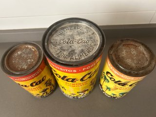 3 Botes Cola Cao Antiguos