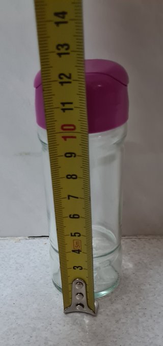 Lote 6 especieros cristal tapa dosificadora