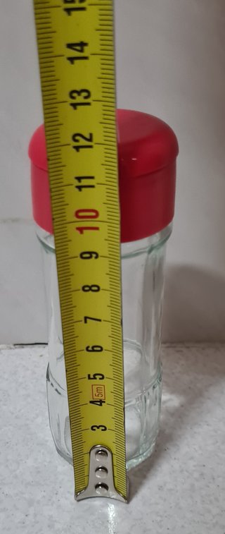 Lote 6 especieros cristal tapa dosificadora