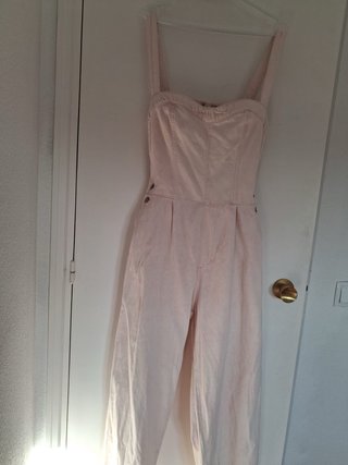 Peto vaquero rosa tiza