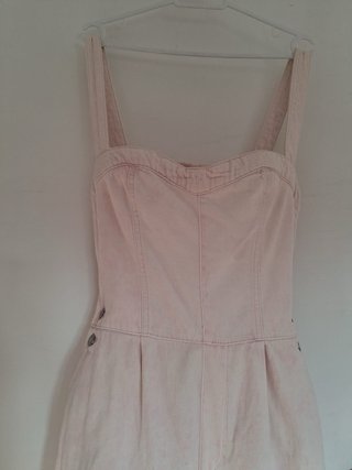 Peto vaquero rosa tiza