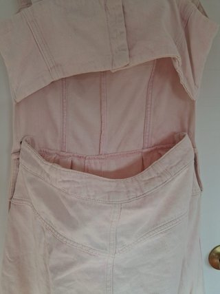 Peto vaquero rosa tiza
