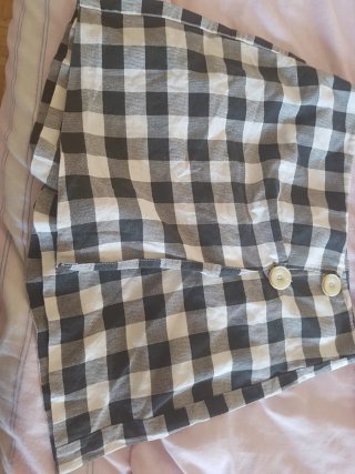 Falda corta cuadros Stradivarius Talla 38