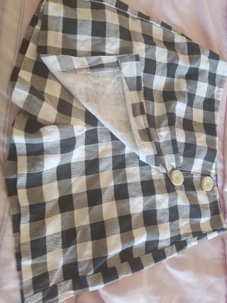 Falda corta cuadros Stradivarius Talla 38