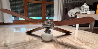 Ventilador de Techo Madera y Metal