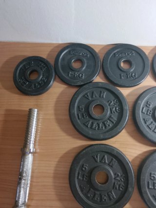 Mancuernas ajustables con discos