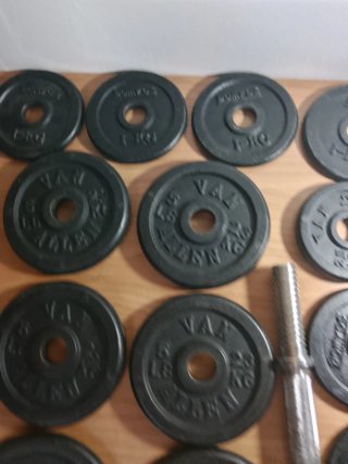 Mancuernas ajustables con discos