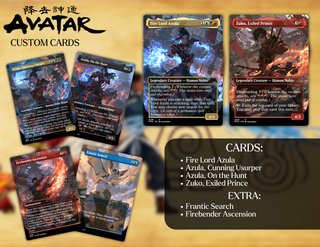 Cartas personalizadas MTG Avatar: Azula y Zuko