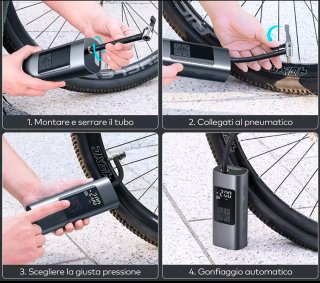 Compressore Gonfiatore Digitale 150psi Powerbank