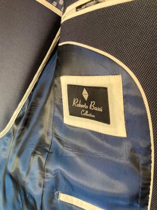 Americana Roberto Bassi Talla S Azul