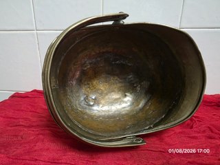 Caldero de latón vintage