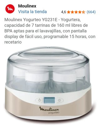 Yogurtera postres y yogures