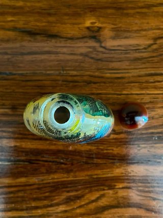 Botella de rapé china pintada a mano