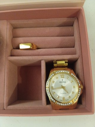 Reloj Emporio Automático Esqueleto Negro y Festina