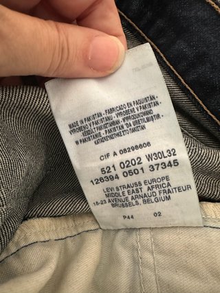Vaqueros Levi's 521 Mujer Azul Oscuro W30 L32