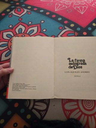 Libro "La firma autógrafa de Dios "