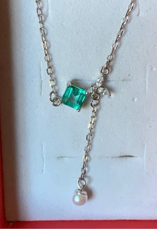 Collar topacio y perla