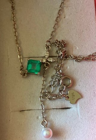 Collar topacio y perla