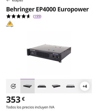 Amplificador + 2 altavoces DAS + 2  beyma