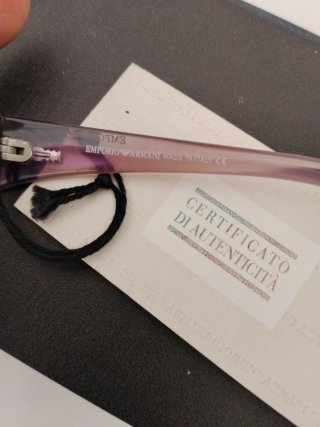 Occhiali da sole vintage Emporio Armani viola