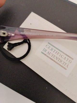 Occhiali da sole vintage Emporio Armani viola