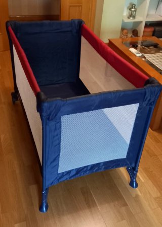 Cuna de viaje BBY azul