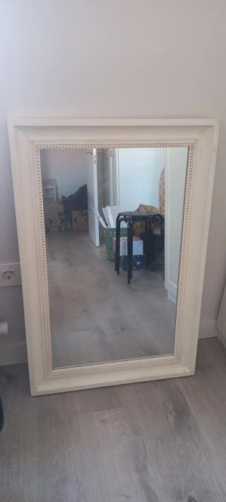 Espejo decorativo blanco