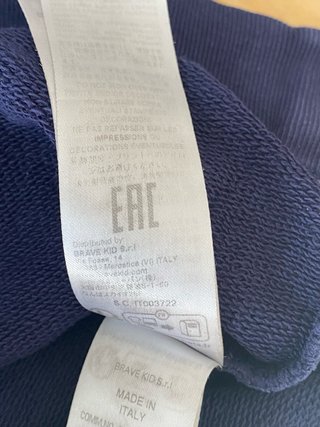 Felpa Dsquared2 taglia 12 anni XS blu