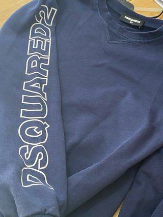 Felpa Dsquared2 taglia 12 anni XS blu