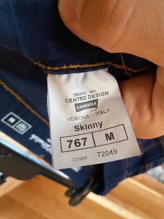Jeans Carrera Donna Skinny Blu