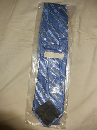 Corbata Michael Kors Azul y Gris Rayas