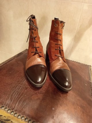 Botines Hispanitas Piel Marrón