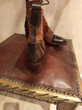 Botines Hispanitas Piel Marrón